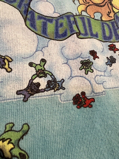 Hard Tag Vintage 2000 Liquid Blue Grateful Dead Parachute Bears Medium Skydive - thriftgoblin