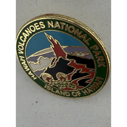 Hawaii Volcanoes National Park Island of Hawaii Enamel Souvenir Lapel Pin 2007 - thriftgoblin