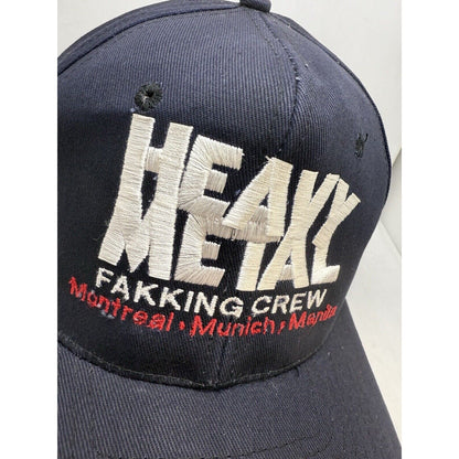 Heavy Metal Magazine FAKK Fakking Crew Hat Montreal Munich Manila RARE Vintage - thriftgoblinAccessory