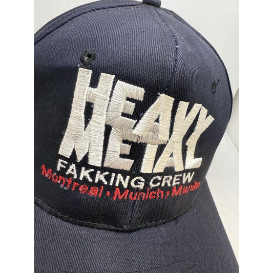 Heavy Metal Magazine FAKK Fakking Crew Hat Montreal Munich Manila RARE Vintage - thriftgoblinAccessory