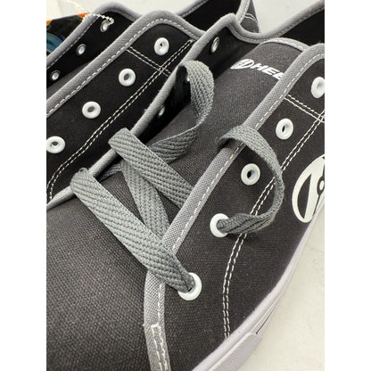 Heelys Men’s Size 11 Black Canvas Skate Shoes With Wheels HES10459 New Adult Fun - thriftgoblin