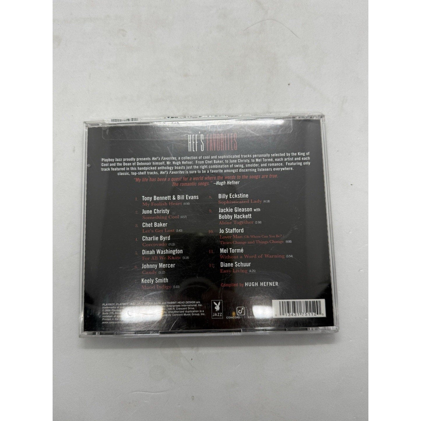 Hef’s Favorites CD 2006 Playboy Jazz Compilation Hugh Hefner Concord Music Adult - thriftgoblin