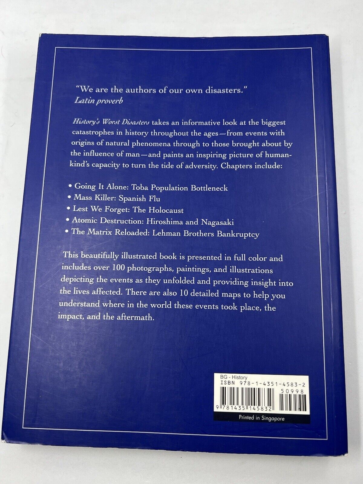 History's Worst Disasters ~ Eric Chaline ~ 1st Edition Paperback 2013 - thriftgoblin