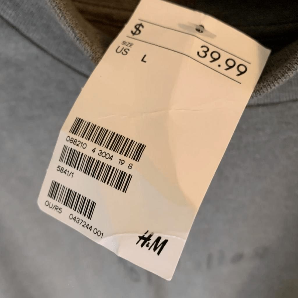 H&M Reflection Reverse Sweatshirt Longsleeve Embossed Nwt Turtleneck - thriftgoblin