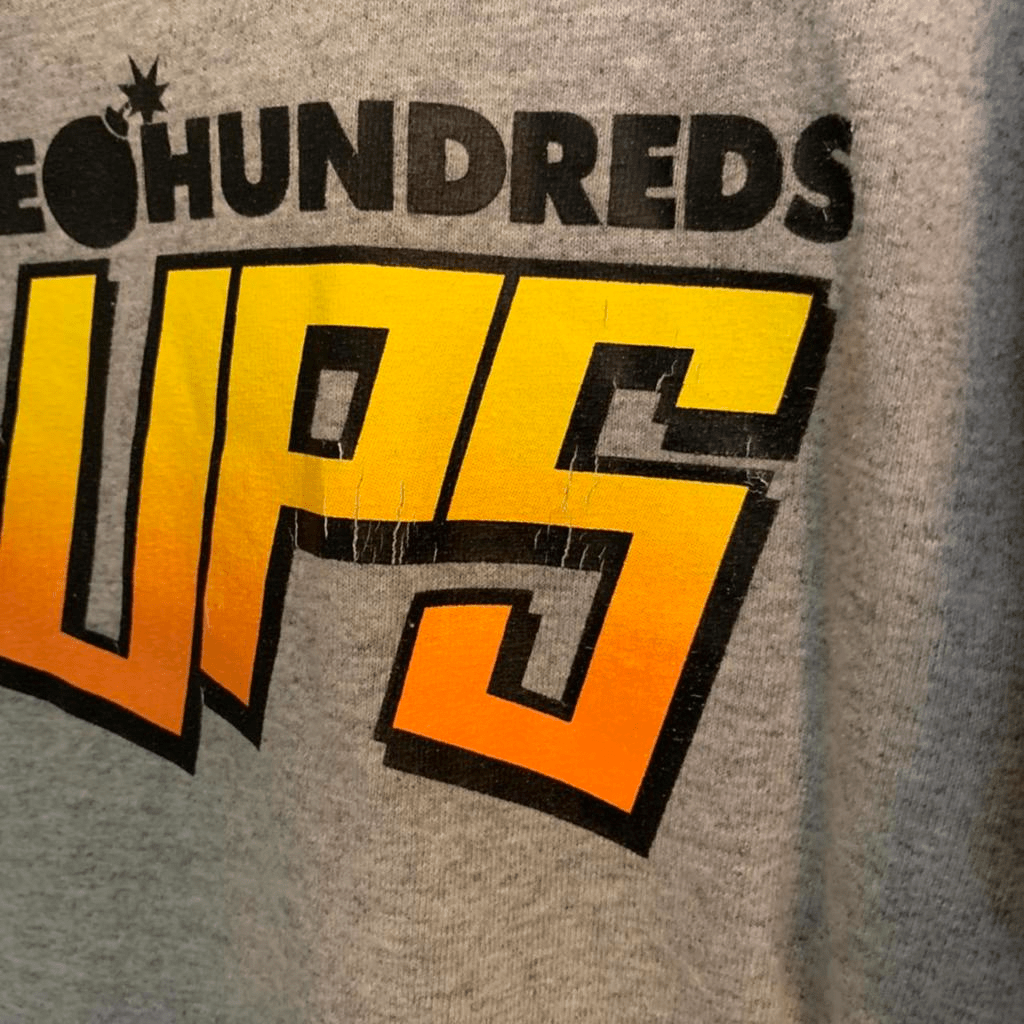 Hook Ups X The Hundreds Crewneck small graphic mens gray - thriftgoblin
