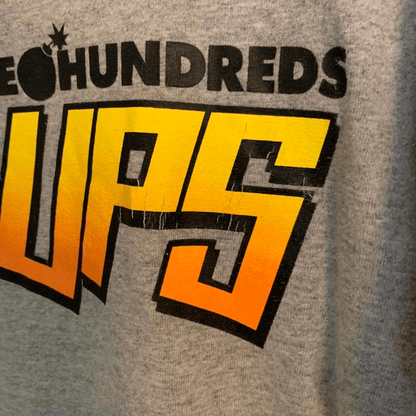 Hook Ups X The Hundreds Crewneck small graphic mens gray - thriftgoblin
