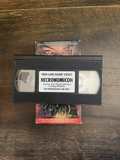 H.P. Lovecraft's Necronomicon: Book of the Dead Movie VHS Jeffrey Combs Tested - thriftgoblin