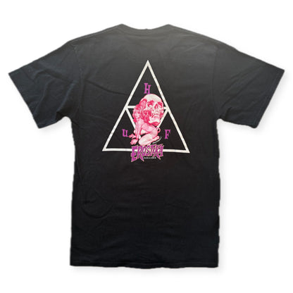 HUF x Erostika Rockin Jelly Bean Triple Triangle Tee Black Mens M Japan - Thrift GoblinT-Shirt