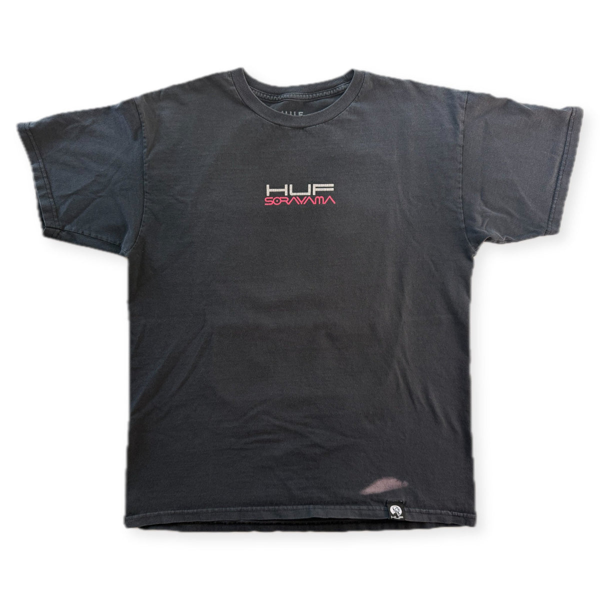 HUF x Hajime Sorayama Robot Ride Tee Black Mens M Chrome Gynoid Bicycle - Thrift GoblinT-Shirt