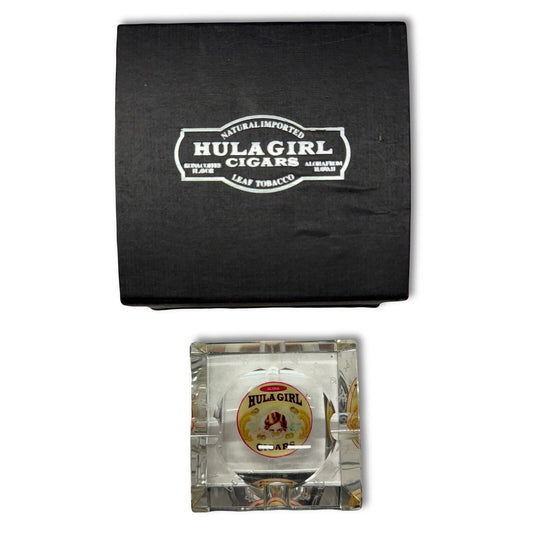 Hula Girl Cigars Crystal Cigar Ashtray Tray Lady Pin - Up Hawaii Smoke Tobacco - thriftgoblin