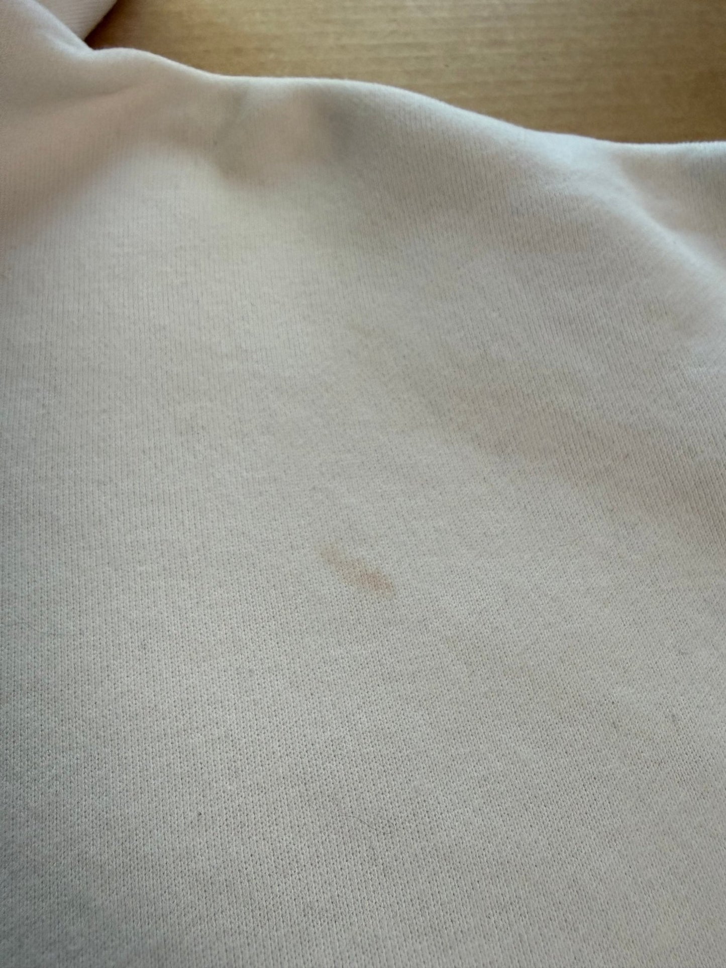 Huni Design Mona Thomas White Hoodie XL Puff Logo 3D Dot Sleeve Est 2018 - thriftgoblinTops