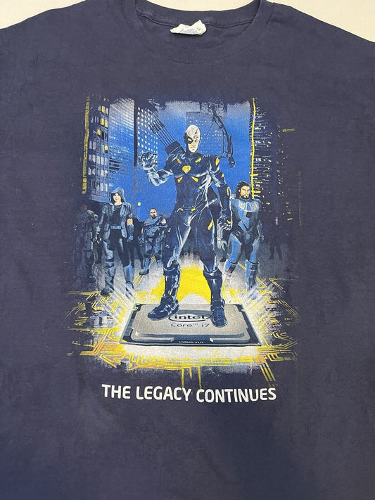 Intel Core i7 Processor Computer Gaming Mens Shirt - The Legacy Continues XL PC - thriftgoblin