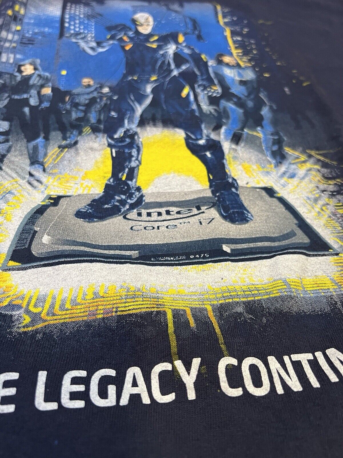 Intel Core i7 Processor Computer Gaming Mens Shirt - The Legacy Continues XL PC - thriftgoblin