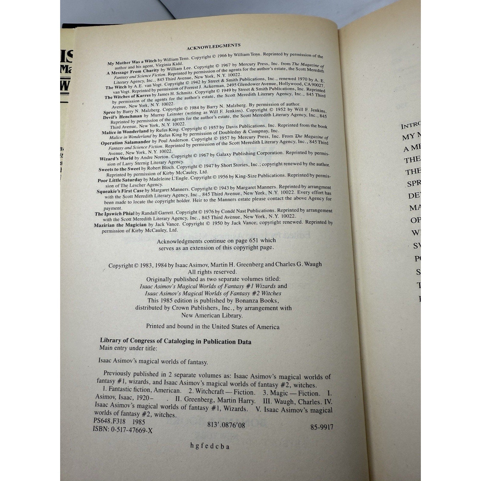 Isaac Asimov's Magical Worlds of Fantasy Witches & Wizards 2 Volumes in 1, HC/DJ - thriftgoblin