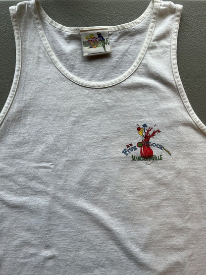 “It’s 5 O’ Clock Somewhere” Margaritaville Mens Orlando Large Tank Top Buffet FL - thriftgoblin