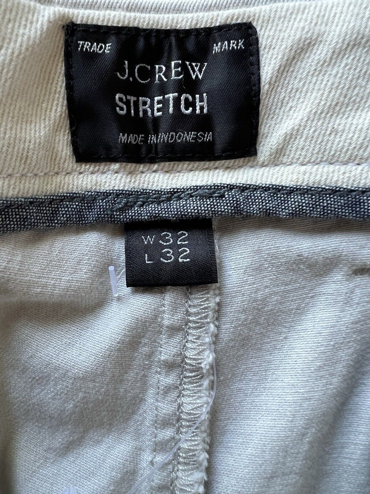 J Crew Pants Mens 32 Chino Flat Front Straight Leg 484 Slim Fit Stretch 32x32 - thriftgoblin