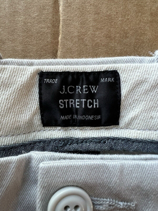 J Crew Pants Mens 32 Chino Flat Front Straight Leg 484 Slim Fit Stretch 32x32 - thriftgoblin
