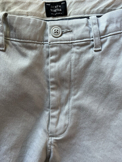 J Crew Pants Mens 32 Chino Flat Front Straight Leg 484 Slim Fit Stretch 32x32 - thriftgoblin
