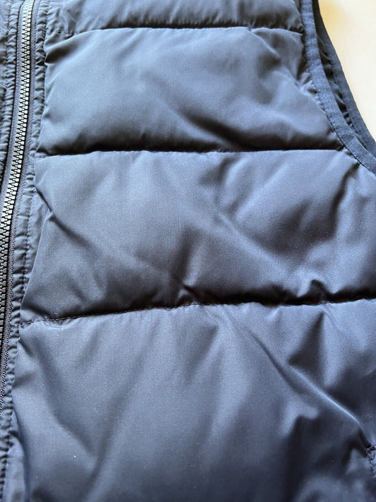 J Crew Puffer Vest Mens Authentic Medium Warm Blue Feather Zip Front Lookbook - thriftgoblin