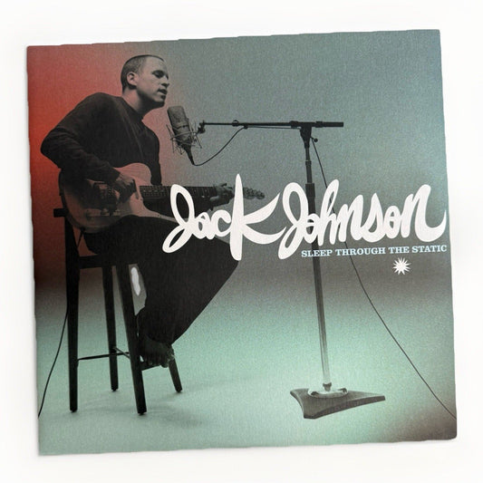 Jack Johnson Sleep Through The Static 2xLP Vinyl Brushfire Records 2008 Guitar - thriftgoblin