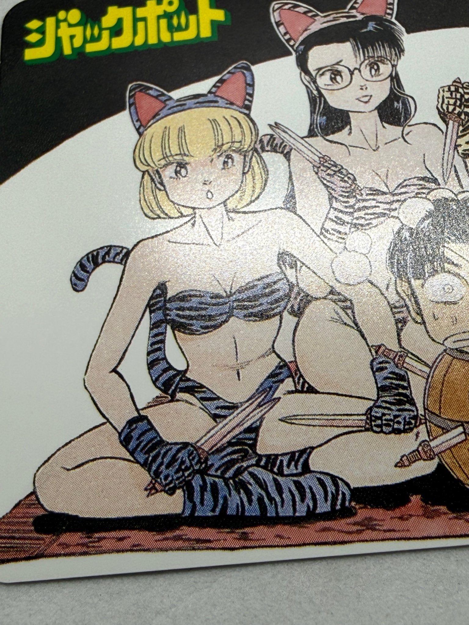 Jackpot Unused Japanese Telephone Card Anthropomorphic Tiger Bikini Girls - Thrift GoblinTelephone Card