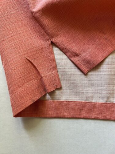 Jamaica Jaxx 100% Silk Button Up Shirt Mens Medium Short Sleeve Orange Pocket - thriftgoblin