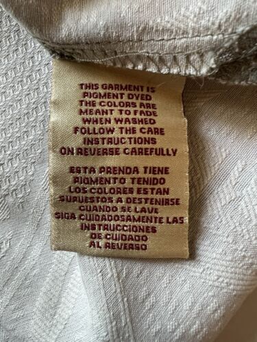 Jamaica Jaxx Shirt Mens L Silk Beige Bamboo Hawaiian Button Up Short Sleeve Mens - thriftgoblin