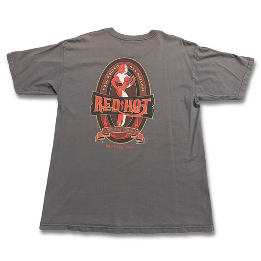 Jessica Rabbit Red Hot Disneyland T-Shirt Gray Mens L Walt Disney Roger Rabbit - thriftgoblin