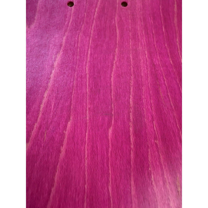 JK Industries Jeremy Klein Signed VHS Series Skateboard Deck Horror Pink Stain - thriftgoblin