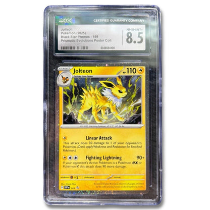 Jolteon 169 Promo Pokemon Card CGC 8.5 Prismatic Evolutions Poster Collection - thriftgoblin