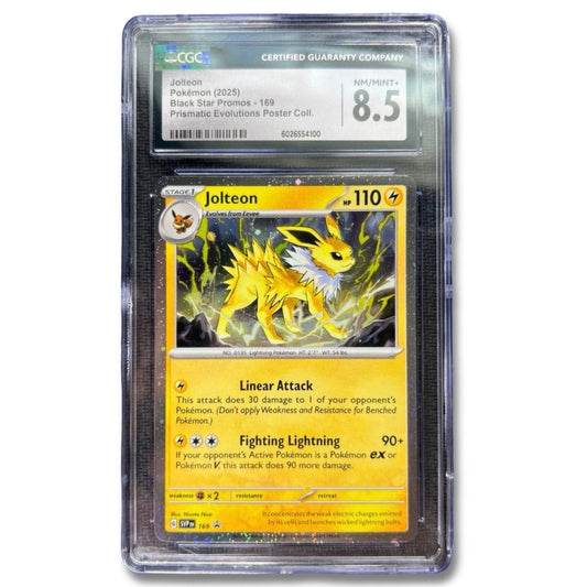 Jolteon 169 Promo Pokemon Card CGC 8.5 Prismatic Evolutions Poster Collection - thriftgoblin