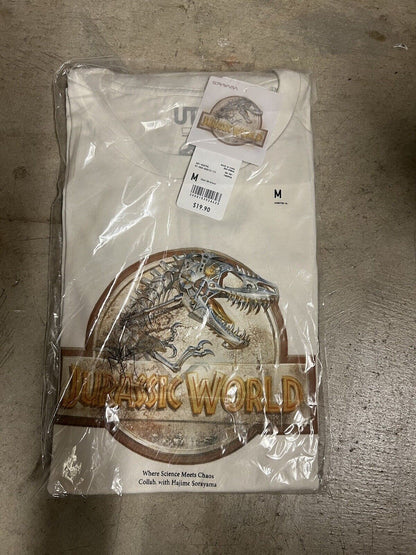 Jurassic World Collab Hajime Sorayama Uniqlo Off White Mens Shirt M Science Park - thriftgoblin