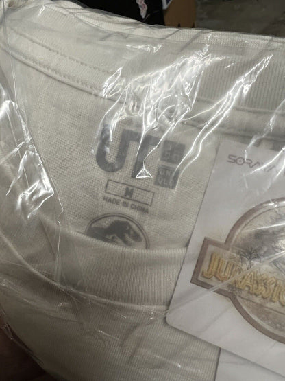 Jurassic World Collab Hajime Sorayama Uniqlo Off White Mens Shirt M Science Park - thriftgoblin