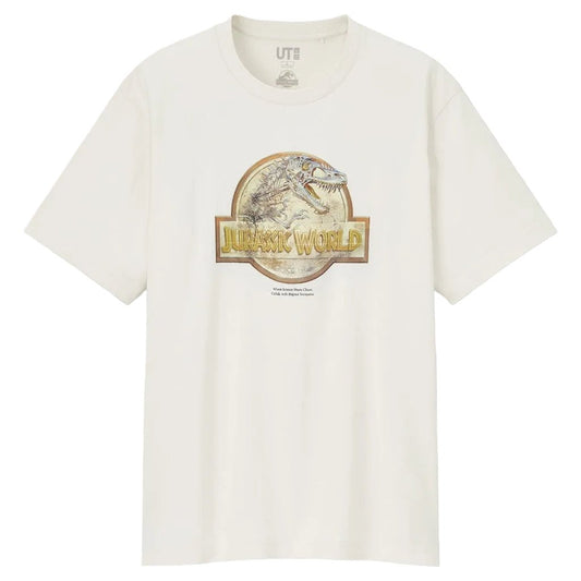 Jurassic World Collab Hajime Sorayama Uniqlo Off White Mens Shirt M Science Park - thriftgoblin