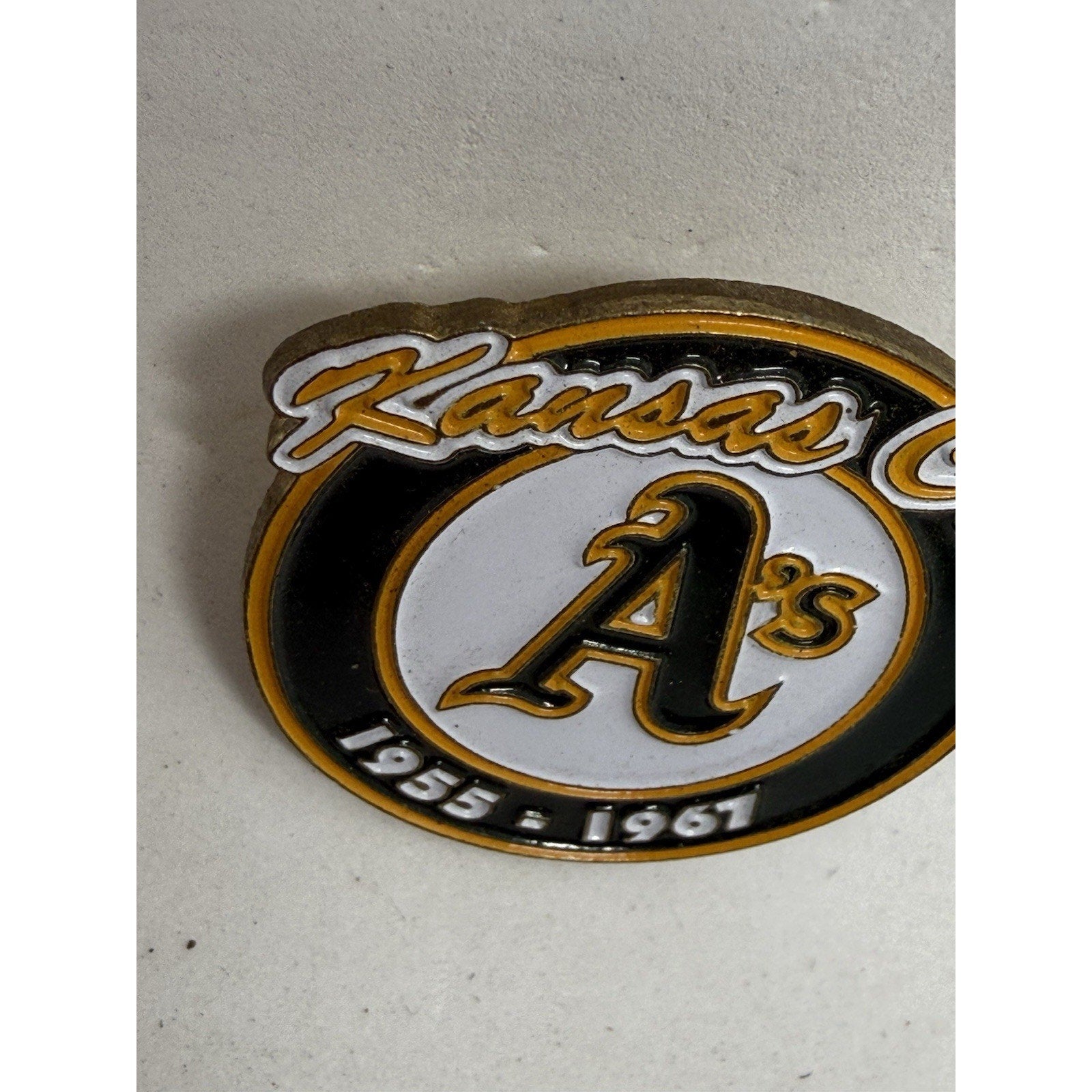 Kansas City Athletics A's 1955-1967 Oakland Logo Pin Sacramento MLB 2000 - thriftgoblin
