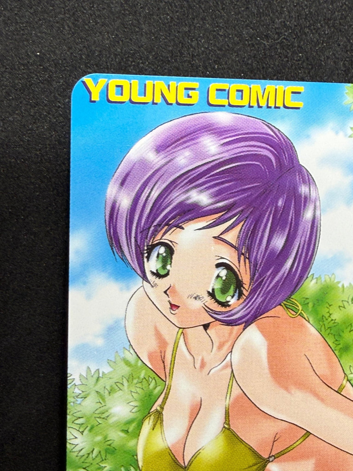 Katsu Aki Yellow Bikini Young Comic Unused Japanese Telephone Card (Teleca) - Thrift GoblinTelephone Card