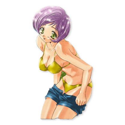 Katsu Aki Yellow Bikini Young Comic Unused Japanese Telephone Card (Teleca) - Thrift GoblinTelephone Card