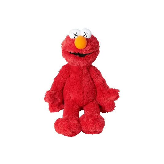 KAWS x Uniqlo Elmo Plush Red Sesame Street Collab 2018 NWT Brand New Authentic - thriftgoblin