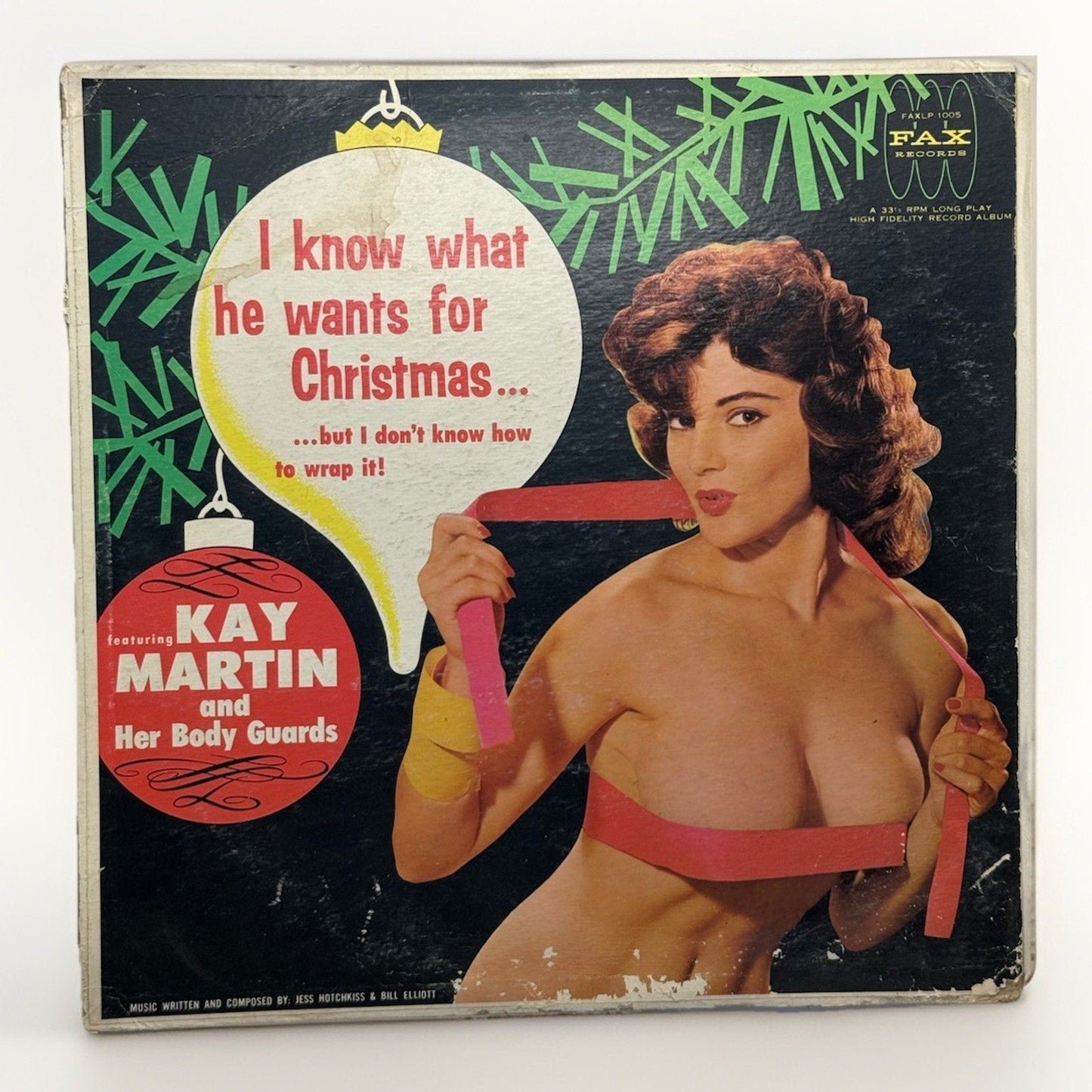 Kay Martin I Know What He Wants for Christmas 1962 Fax LP Adult Xmas Pinup Vinyl - thriftgoblin