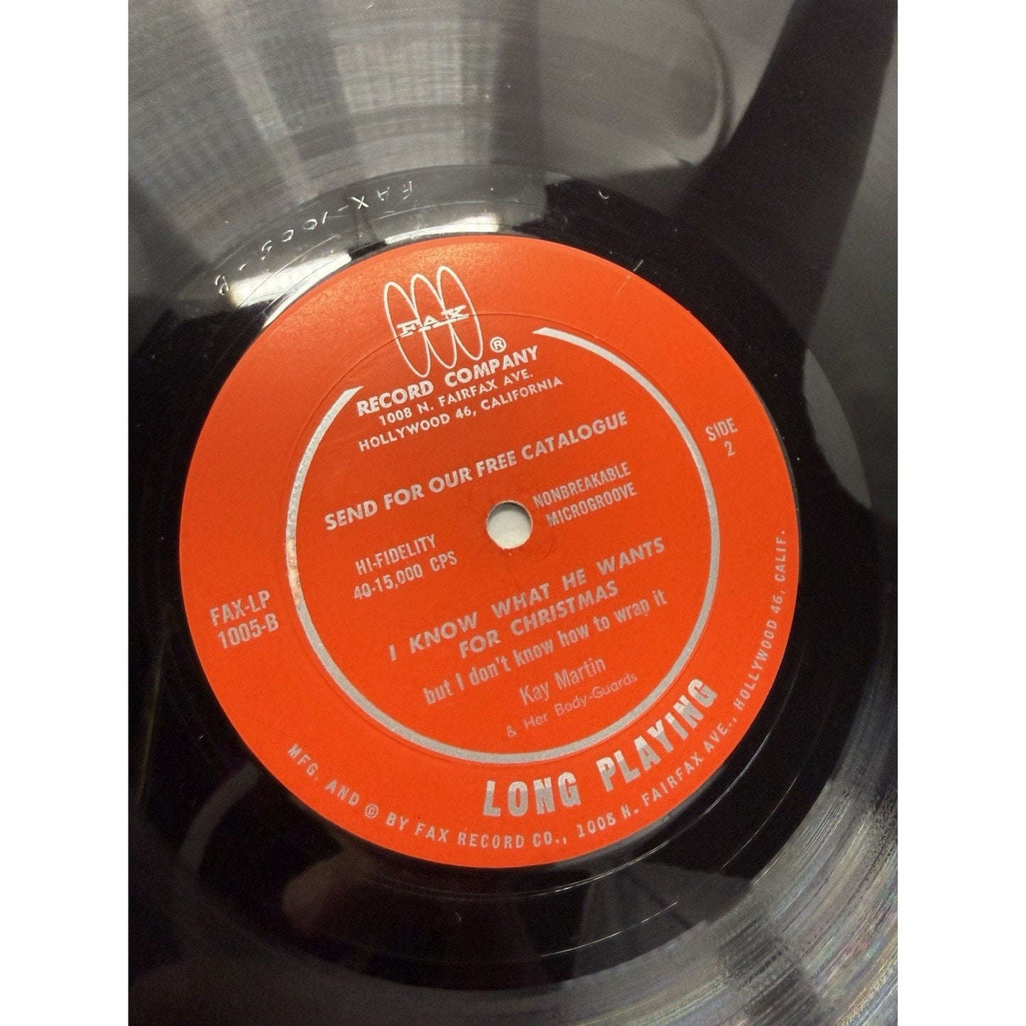 Kay Martin I Know What He Wants for Christmas 1962 Fax LP Adult Xmas Pinup Vinyl - thriftgoblin