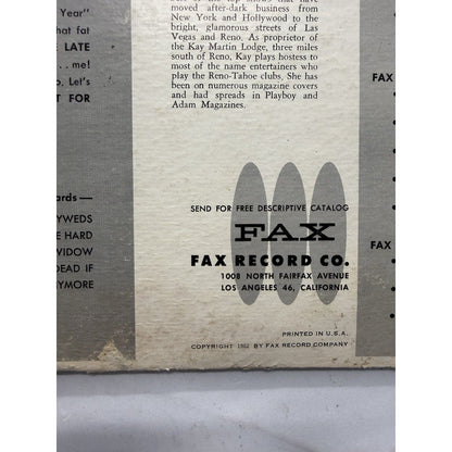 Kay Martin I Know What He Wants for Christmas 1962 Fax LP Adult Xmas Pinup Vinyl - thriftgoblin