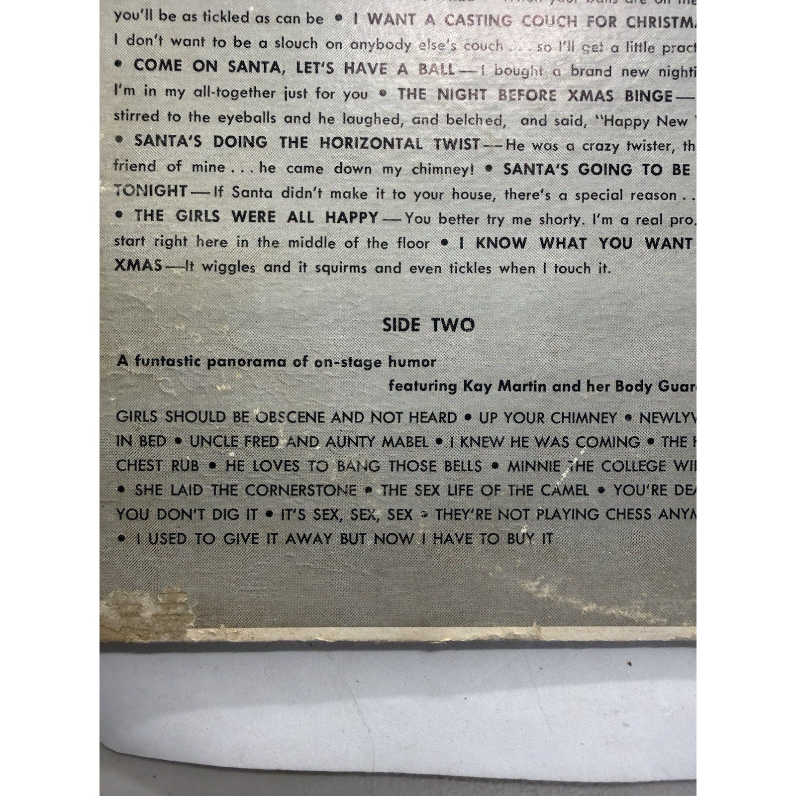 Kay Martin I Know What He Wants for Christmas 1962 Fax LP Adult Xmas Pinup Vinyl - thriftgoblin