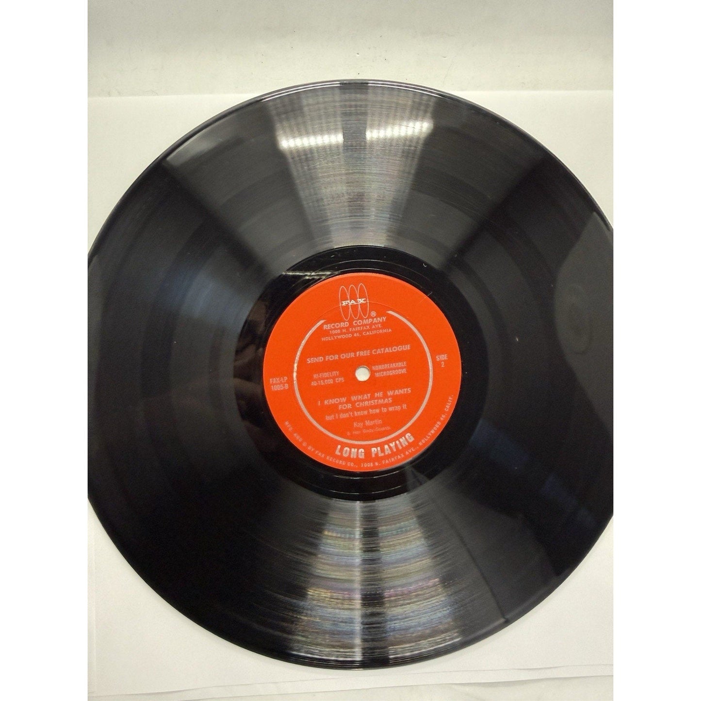 Kay Martin I Know What He Wants for Christmas 1962 Fax LP Adult Xmas Pinup Vinyl - thriftgoblin