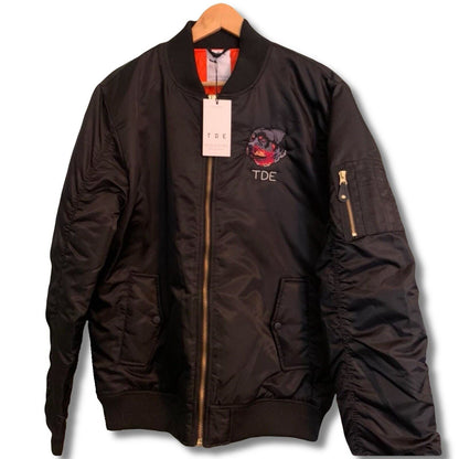 Kendrick Lamar 2016 TDE Bomber Jacket “Don’t Worry” Top Dawg Ent Rap Los Angeles - thriftgoblin
