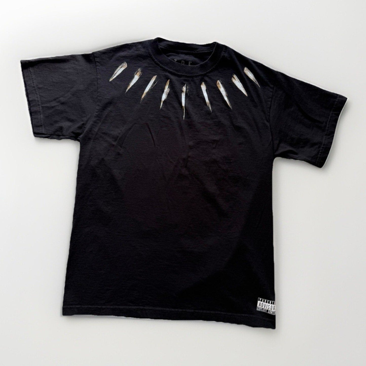 Kendrick Lamar TDE Black Panther CD Shirt Medium Rare Promo Short Sleeve Tee - thriftgoblin