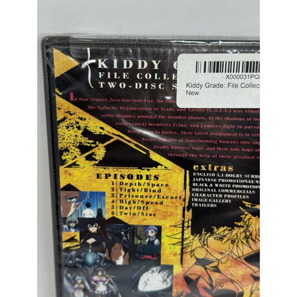 Kiddy Grade File Collection 1 DVD FUNimation Gonzo Anime 2-Disc Sealed Eps 1-6 - thriftgoblin