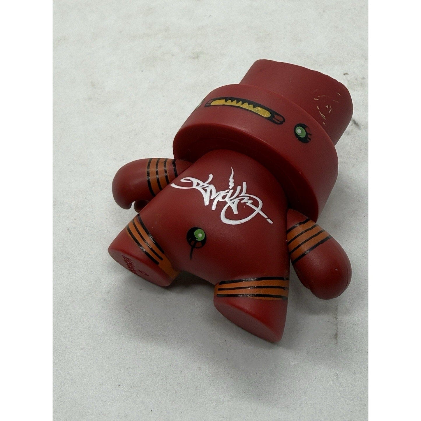 Kidrobot Fatcap Series 1 Devious 2006 3in Vinyl Designer Art Toy Red Figure - thriftgoblin