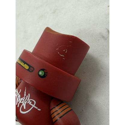 Kidrobot Fatcap Series 1 Devious 2006 3in Vinyl Designer Art Toy Red Figure - thriftgoblin