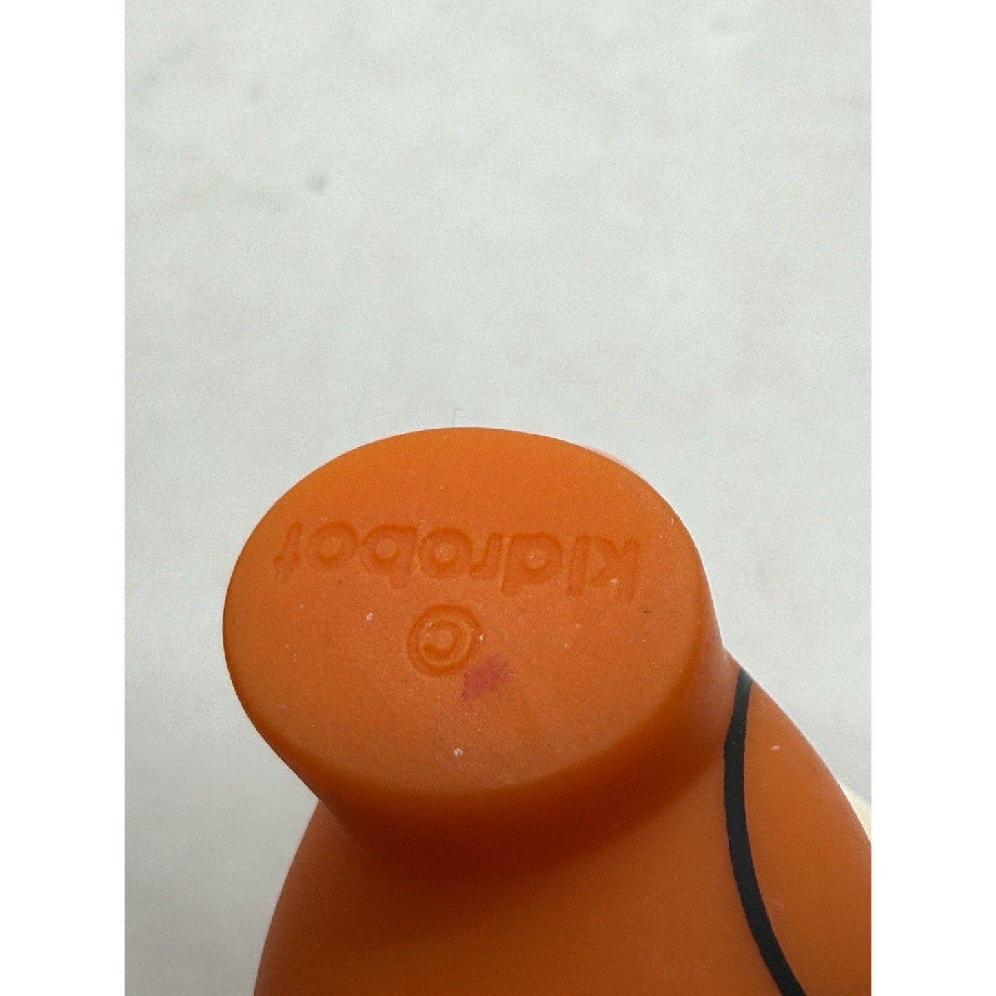 Kidrobot Fatcap Series 1 “Puke” Vinyl Figure Orange Paint Drip Designer Toy - thriftgoblin