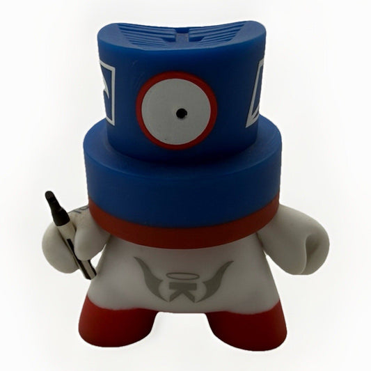 Kidrobot Fatcap Series 3 KaNo USPS Sticker Kidrobot Vinyl figure - thriftgoblin